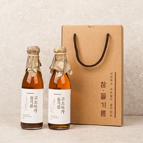 [선물세트] 고소미가 저온압착 참기름 350ml + 들기름 350ml