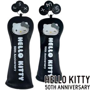 5803340 HELLO KITTY 헬로 키티 50주년 골프 헤드 커버 FW용 UT용 SR1422B TA3492709