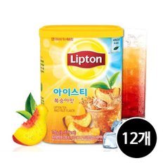 아이스티 분말 복숭아맛, 770g, 12개