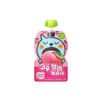  SM 미닛 쿠우젤리 복숭아 130ml 30개 워터젤리 과일주스