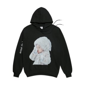 ADLV BABY FACE HOODIE BLACK SNOW - 스노우