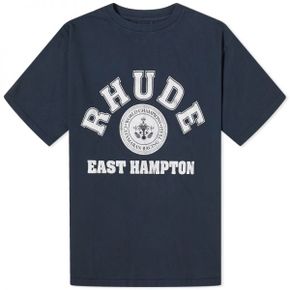 Rhude 루드 Hampton Catamaran 티셔츠 - 빈티지 블랙 RHSS24TT08012610