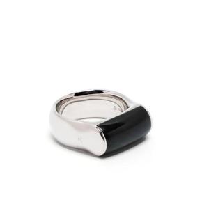 24SS 톰우드 반지 101219M CREST RING SILVER BLACK