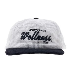 [라벨루쏘] [스포티앤리치] 웰니스 코듀로이 볼캡 WELLNESS CLUB CORDUROY HAT BLACK WHITE /3