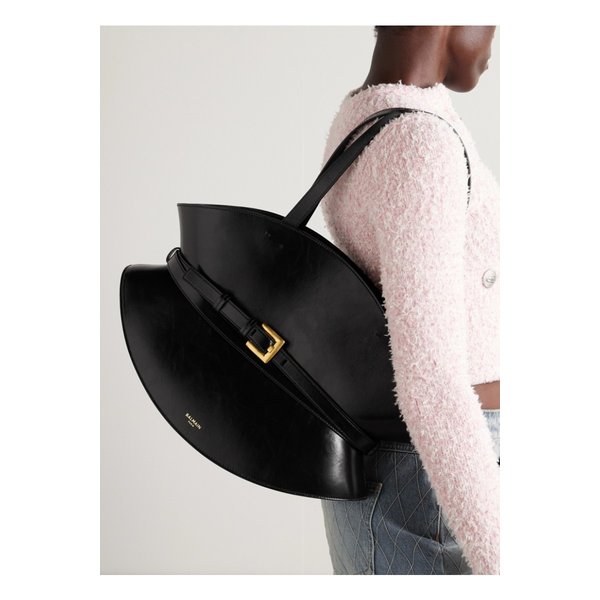 셔플 미디엄 버클 가죽 숄더 백 블랙 46376663162839809