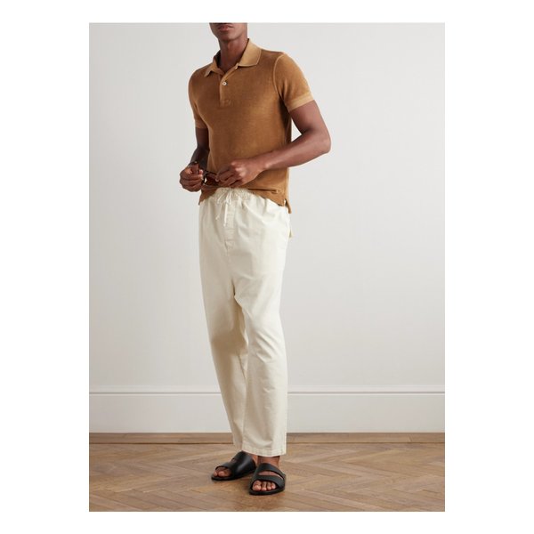 슬림 코튼 블렌드 테리 폴로 셔츠 46376663162880674