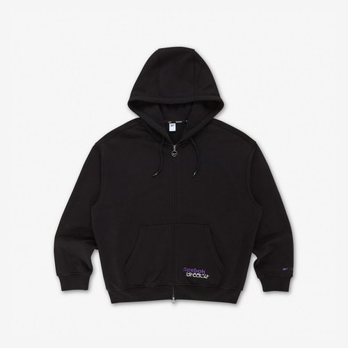 26FW [리복x발란사] 그래픽 후드 집업 - 블랙