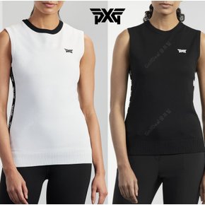 PXG골프웨어 슬리브 여성스웨터 LOGO TAPE SLEEVELESS SWEATER