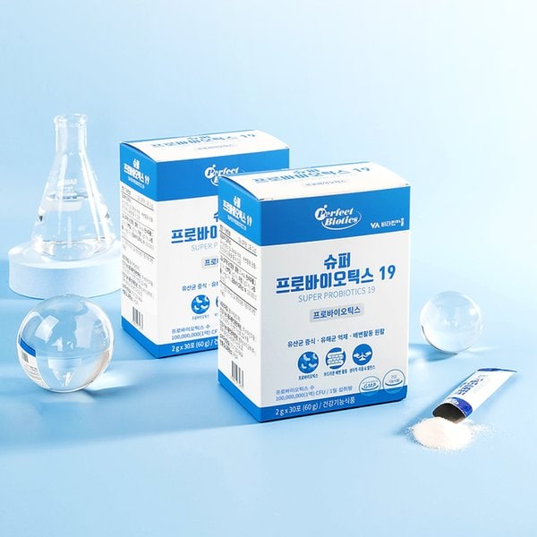 퍼펙트바이오틱스 슈퍼 프로바이오틱스 19 특허 생 유산균 6박스 총180포 6개월분