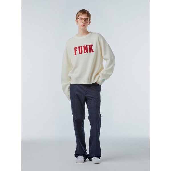 Ms 세미 부츠컷 트라우저 - 네이비