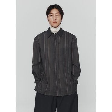 샵아모멘토 아모멘토 24FW STRIPE SQUARE POCKET OVERSIZED SHIRTS (2COLORS)