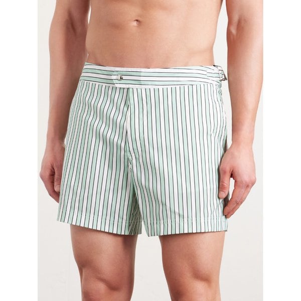 스트레이트 레그 숏 스트라이프 스윔 쇼츠 46376663163003030