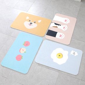 프리미엄 규조토 발매트/욕실매트 M+L