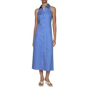 5084195 MANGO Stripe Sleeveless Midi Shirtdress