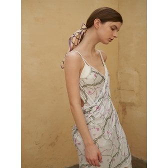 비비드솔리드 concha wrap dress-purple