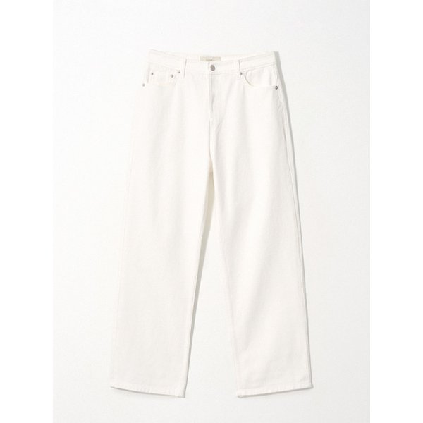 Relaxed Denim Pants_White