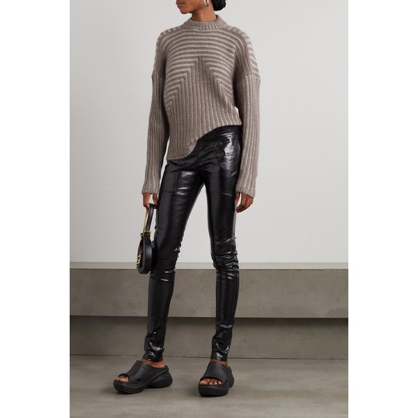 Coated Stretch-denim Leggings 블랙 43769801097627801