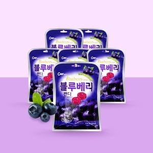 너만아는과자점 CW 청우 블루베리맛 캔디 100g x6개 /사탕 과일맛