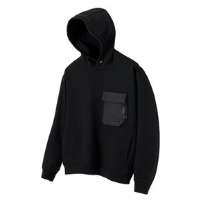 Edge Slit Pocket Hoodie (Black) [LSRSCTH107M]