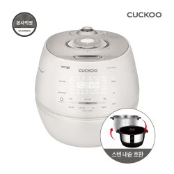 본사직영)10인용 올스텐 내솥 IH 전기압력밥솥 그레이스 화이트 CRP-CHAS109FWM