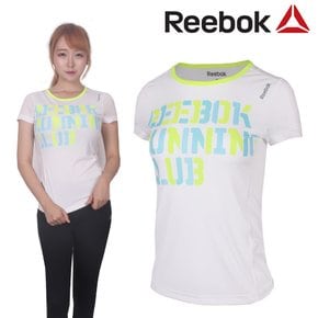 리복 여성 RE SS TEE RC 기능성 라운드 반팔티셔츠 - B86444