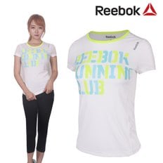 리복 여성 RE SS TEE RC 기능성 라운드 반팔티셔츠 - B86444