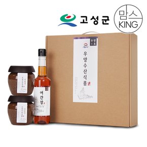 [바로배송][공룡나라] 우양수산 어간장 500ml+어된장 500g x 2개 선물세트