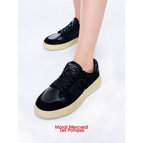 PUR LEATHER SNEAKERS_BLACK