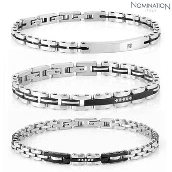 노미네이션 팔찌 STRONG(스트롱) Mens bracelet in steel and cz 028301 (택1)