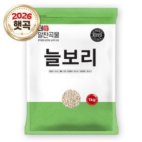 26년산 더알찬곡물 국산 늘보리 1kg 1봉 잡곡