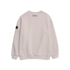 K224USW820 스페이스 그래픽 맨투맨 티셔츠 2 GRAY BEIGE(기모)