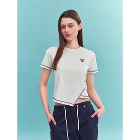 (W) 더블린 반팔 티셔츠_크림