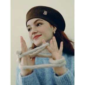 DANI LOGO WOOL KNIT BERET (5 COLORS)