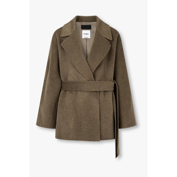 울 블렌드 벨티드 피코트 7115416X05135