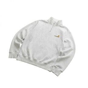 CARHARTT 칼하트 26 027014 482 하프 집 아메리칸 스크립트 스웨트셔츠