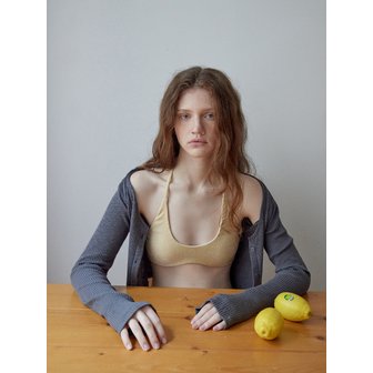 마딘 Nui v-neck cardigan_dark gray