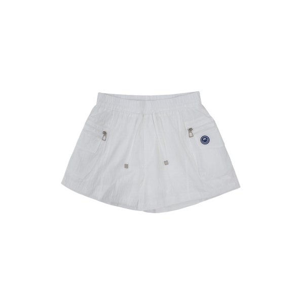 스마일 나일론 밴딩 카고 숏츠 WHITE