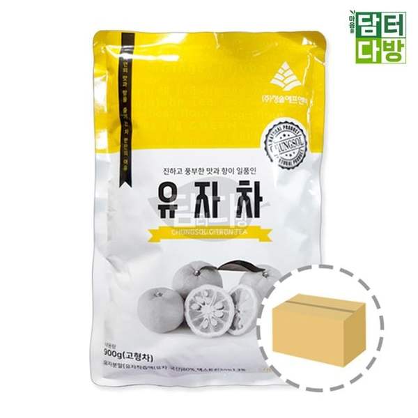 확대된 대표 청솔 자판기용 유자차 900g 1BOX (12개입)