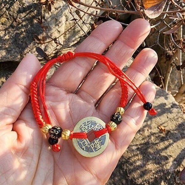 구리 엽전 길이조절 끈팔찌 (WFGP5HB)