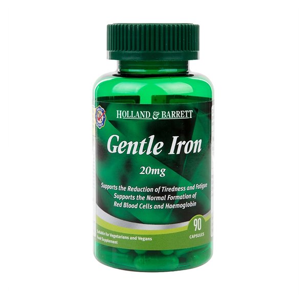 [해외직구]Holland & Barrett Gentle Iron 홀랜드앤바렛 젠틀 철분제 20mg 90캡슐