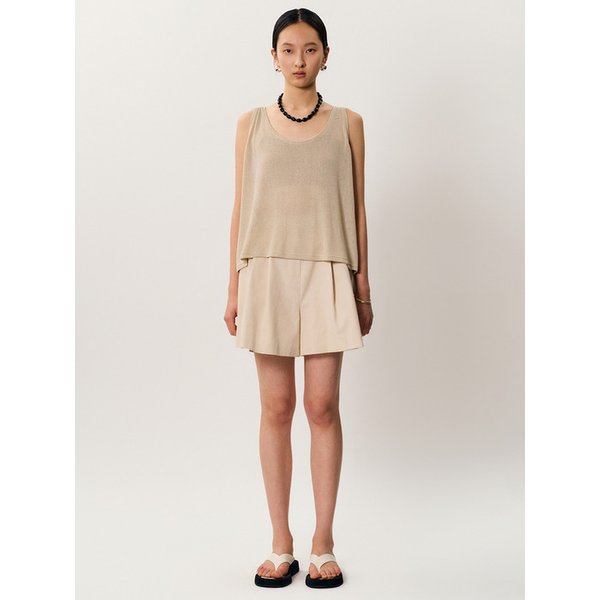 vinny linen sleeveless _ Beige