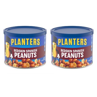  [해외직구] Planters 플랜터스 레드스킨 스패니쉬 피넛 견과류 354g 2팩 Redskin Spanish Peanuts 12.5 oz Canister