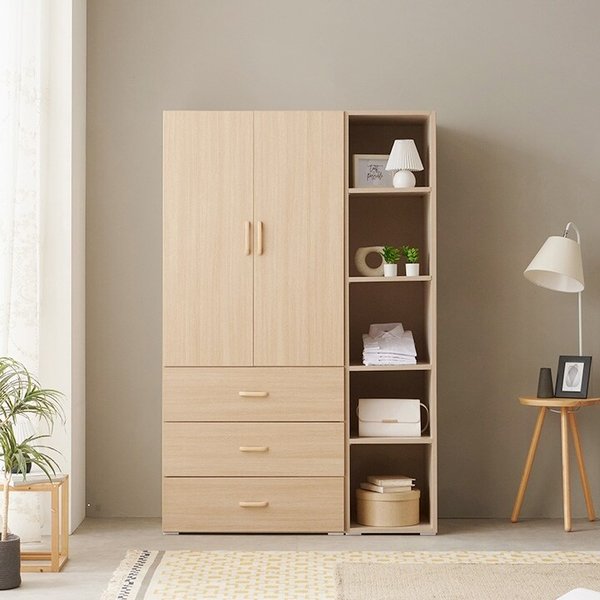 룩코어 모듈 시스템 맞춤형 1200 오픈 3단 서랍 옷장 세트 [착불]