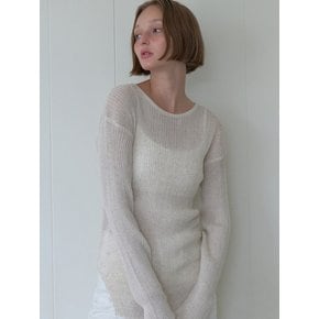 309 linen seethrough knit  (11colors)