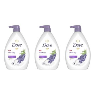도브 [해외직구]도브 바디워시 릴렉싱 라벤더오일 캐모마일 1L 3팩 Dove Body Wash Relaxing Lavendar Oil Chamomile 34oz