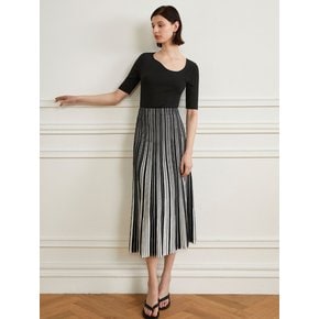 YY_Striped long skirt