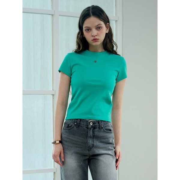 Heart Short Sleeved T(Bluegreen)