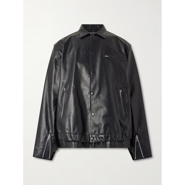 레이어드 가죽 블루종 재킷 46376663162962387