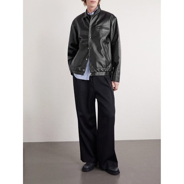 레이어드 가죽 블루종 재킷 46376663162962387