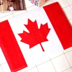 아트박스/디자인에버 소프트 플래그 발매트 -CANADA